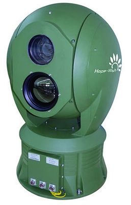 軍の等級多センサーの長期上昇温暖気流、PTZのジャイロコンパス レーザーの保安用カメラ